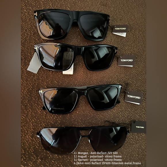 Tom Ford Polarized Anti Reflective Square Garrett 54mm Sunglasses NEW - Picture 14 of 14